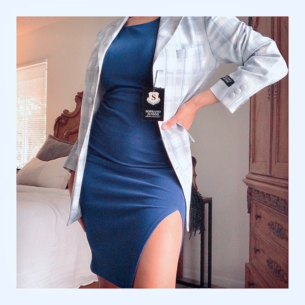 Royal Blue Pencil Dress